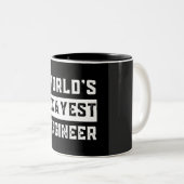 engineer, engineering, okayest, funny, humor tweekleurige koffiemok (Voorkant rechts)
