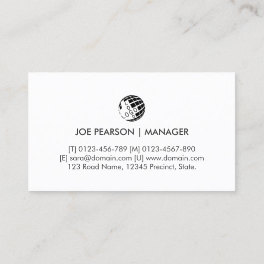 Engineer Engineering Technical Visitekaartje (Achterkant)