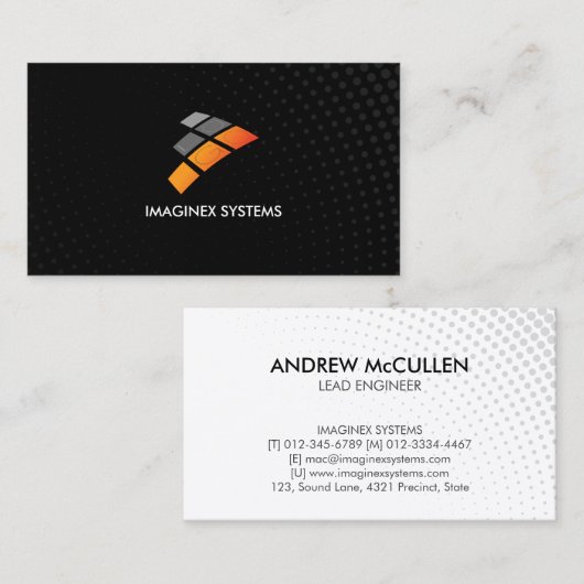 Engineer Engineering Technologie Visitekaartje (Voorkant / Achterkant)