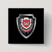 Engineer Essayons Vierkante Button 5,1 Cm (Voorkant)