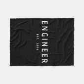 Engineer Est. 2026 Engineering Graduation  Fleece Deken (Voorkant (Horizontaal))