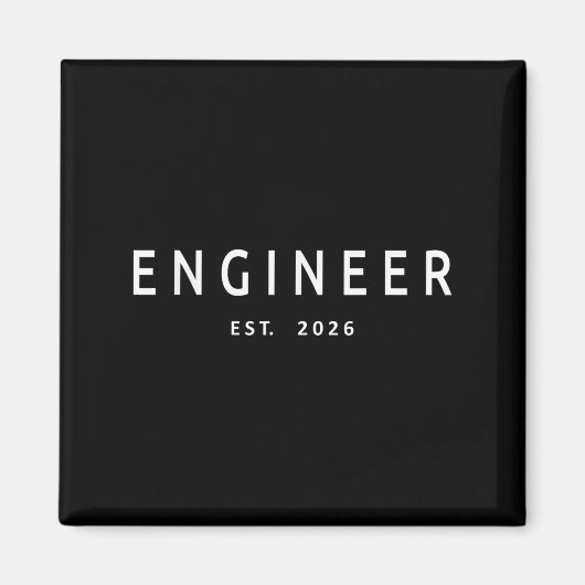 Engineer Est. 2026 Engineering Graduation  Magneet (Voorkant)