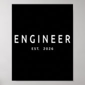Engineer Est. 2026 Engineering Graduation  Poster (Voorkant)