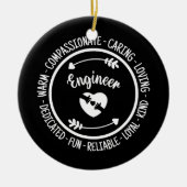 Engineer Funny Appreciings Quotes Keramisch Ornament (Voorkant)