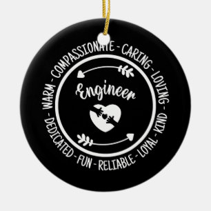 Engineer Funny Appreciings Quotes Keramisch Ornament