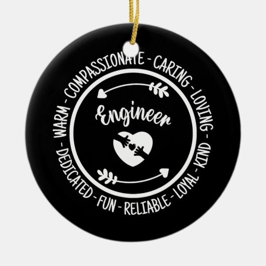 Engineer Funny Appreciings Quotes Keramisch Ornament (Voorkant)