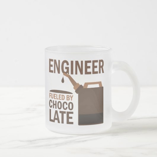 Engineer (Funny) Chocolate Matglas Koffiemok (Rechts)