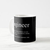 Engineer Funny Definition Koffiemok (Voorkant links)