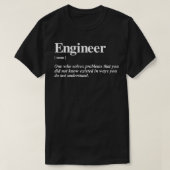 Engineer Funny Definition T-shirt (Design voorkant)