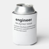 Engineer Funny Dictionary Definition Blikjeskoeler (Blikje Voorkant)