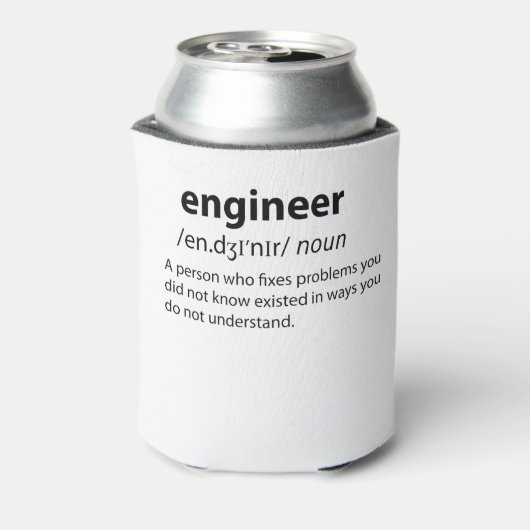 Engineer Funny Dictionary Definition Blikjeskoeler (Blikje Achterkant)