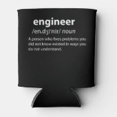 Engineer Funny Dictionary Definition Blikjeskoeler (Voorkant)
