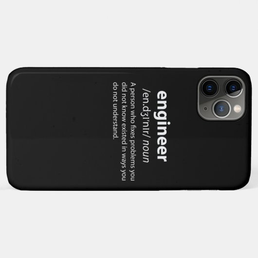 Engineer Funny Dictionary Definition Case-Mate iPhone Case (Achterkant (horizontaal))