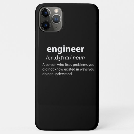 Engineer Funny Dictionary Definition Case-Mate iPhone Case (Achterkant)