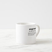 Engineer Funny Dictionary Definition Espresso Kop (Voorkant rechts)