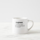 Engineer Funny Dictionary Definition Espresso Kop (Rechts)