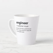 Engineer Funny Dictionary Definition Latte Mok (Linkerhoek)