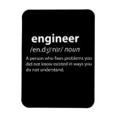 Engineer Funny Dictionary Definition Magneet (Verticaal)