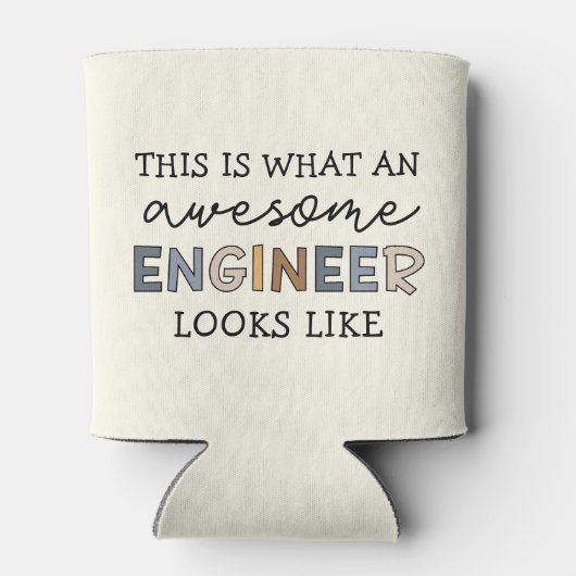 Engineer Funny Geweldige Engineer | Techniek Blikjeskoeler (Achterkant)