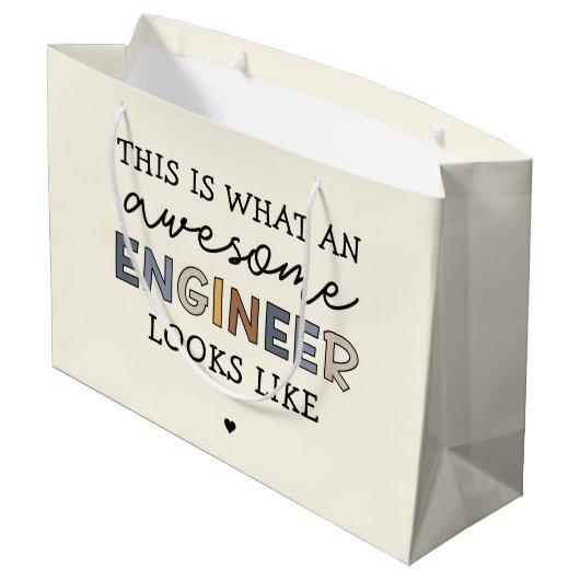 Engineer Funny Geweldige Engineer | Techniek Groot Cadeauzakje (Achterkant Gekanteld)