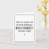Engineer Funny Geweldige Engineer | Techniek Kaart (Gele Bloem)