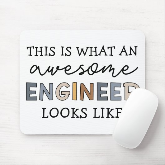 Engineer Funny Geweldige Engineer | Techniek Muismat (Met muis)