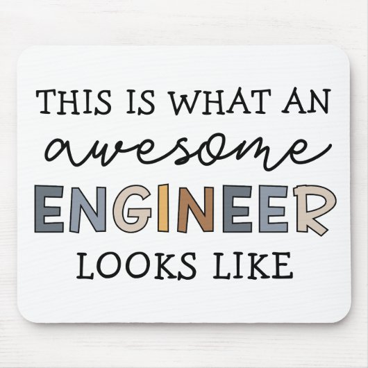 Engineer Funny Geweldige Engineer | Techniek Muismat (Voorkant)