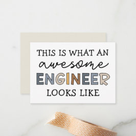 Engineer Funny Geweldige Engineer | Techniek Notitiekaartje