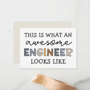 Engineer Funny Geweldige Engineer   Techniek Notitiekaartje
