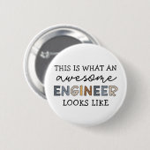 Engineer Funny Geweldige Engineer | Techniek Ronde Button 5,7 Cm (Voorkant /achterkant)