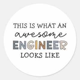 Engineer Funny Geweldige Engineer | Techniek Ronde Sticker