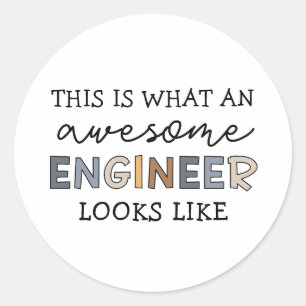 Engineer Funny Geweldige Engineer   Techniek Ronde Sticker