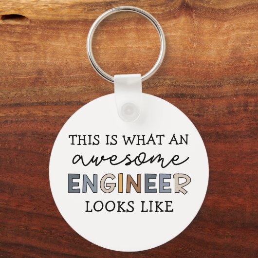 Engineer Funny Geweldige Engineer | Techniek Sleutelhanger (Voorkant)