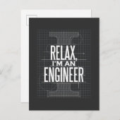 Engineer Funny Quote Invitation Briefkaart (Voorkant / Achterkant)