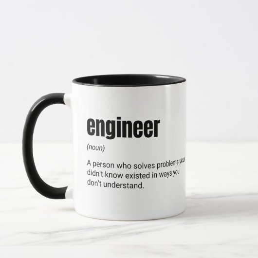 Engineer Funny Work Definitie Mok (Links)