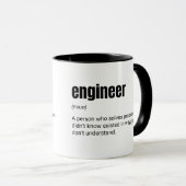 Engineer Funny Work Definitie Mok (Voorkant rechts)