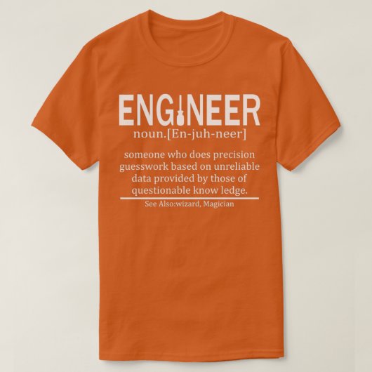 Engineer Gedefinieerd 1 T-shirt (Design voorkant)