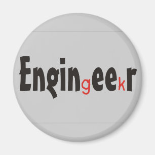 Engineer "Geek" grappige cadeaus Magneet