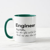 Engineer Get Excited Joke humor Pun Funny Design Mok (Links)