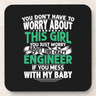 Engineer Girl Engineer Bier Onderzetter