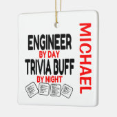 Engineer houdt van spelen Trivia CUSTOM Keramisch Ornament (Links)