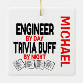 Engineer houdt van spelen Trivia CUSTOM Keramisch Ornament (Achterkant)