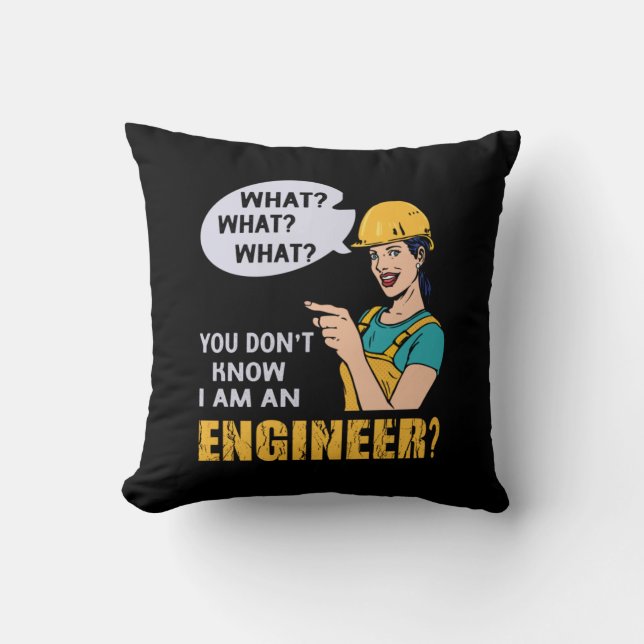 Engineer I Am An Engineer Kussen (Voorkant)