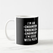 Engineer. Ik ben goed met Wiskunde Koffiemok (Links)