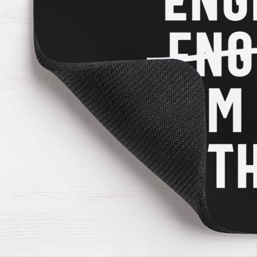 Engineer. Ik ben goed met Wiskunde Muismat (Hoek)