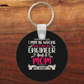 Engineer ik ben ingenieur en moeder sleutelhanger (Voorkant)