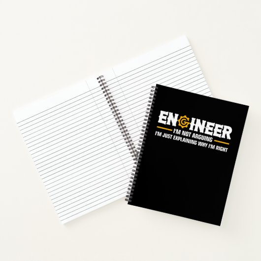 Engineer I'm Not Arguing Funny Engineering Notitieboek (Binnen)