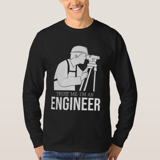 engineer joke    text  humour  engineer t-shirt (Voorkant)