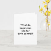 Engineer Joke Wenskaart Kaart (Gele Bloem)