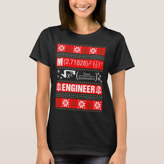 Engineer lelijke kerstzweten t-shirt (Voorkant)